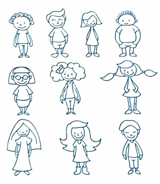 Нарисованный человечек