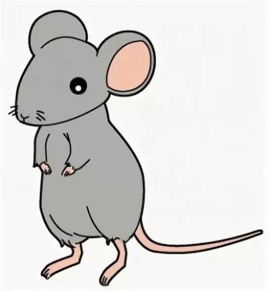 Мышь Живая мультяшная