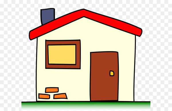 Домик мультяшный простой