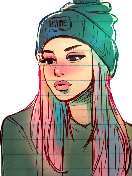 Классные рисунки девушек