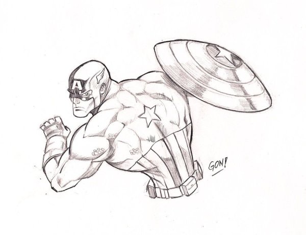 Эскизы Марвел