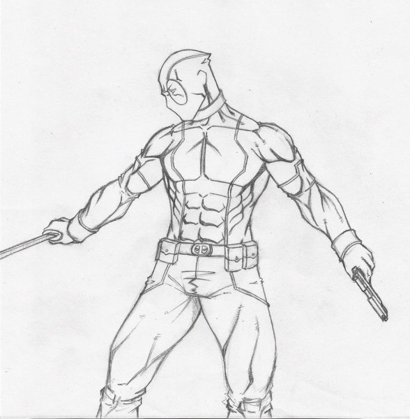 Марвел карандашом