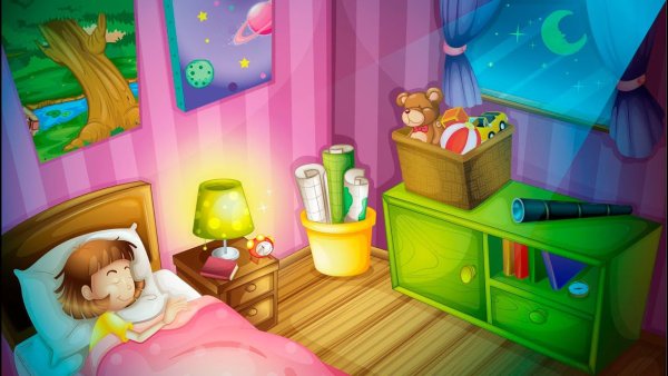 Детская комната мультяшная