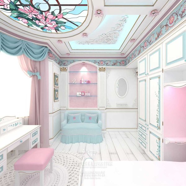 Нарисовать комнату девочки