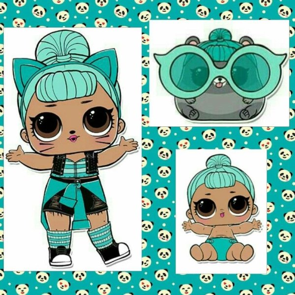 Куклы ЛОЛ для срисовки маленькие