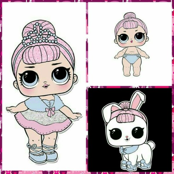 Рисунок куколки ЛОЛ Merbaby