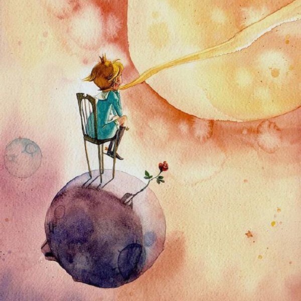 Иллюстрации к маленькому принцу Экзюпери звезда