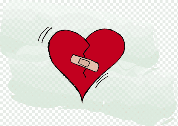 Нарисовать разбитое сердце