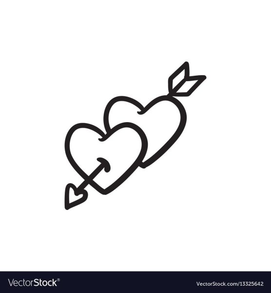 Татуировка сердце со стрелой