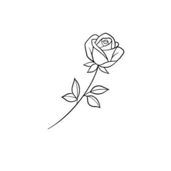 Маленькие розы рисунок