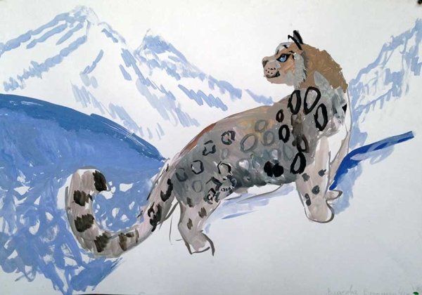 Ирбис карандашом