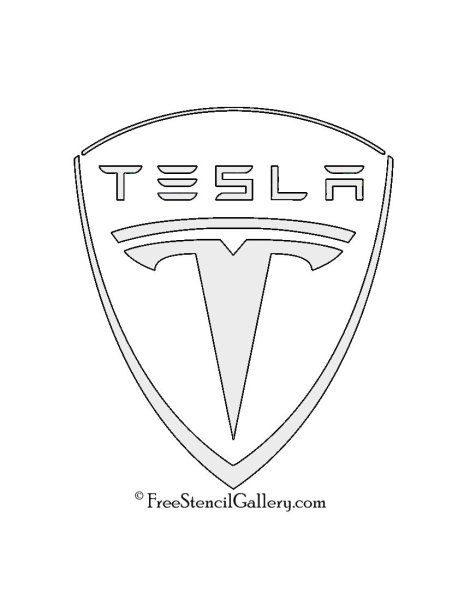 Раскраска Тесла модель s