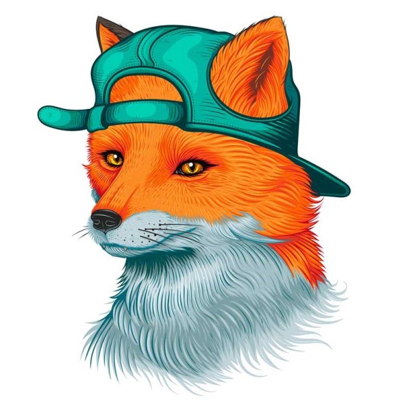 Лис рисунок