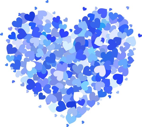 Голубые рисунки легкие