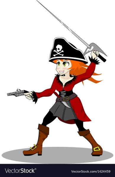 Девочка пират мультяшная