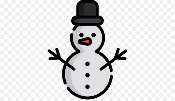 Снежинка Снеговик