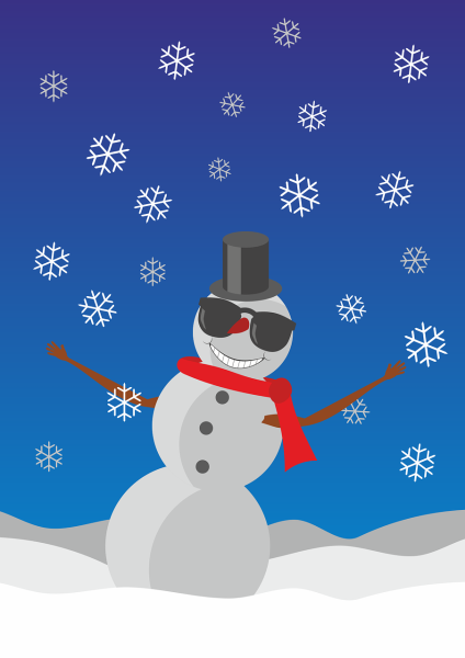 Снеговик арт