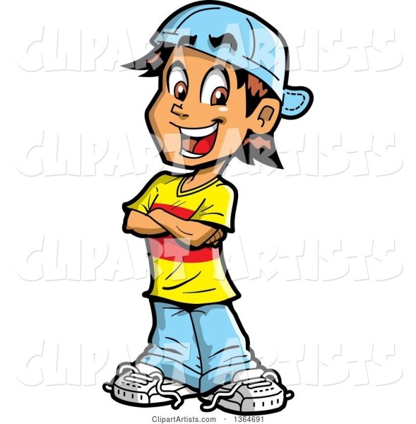 Нарисовать мальчика в кепке