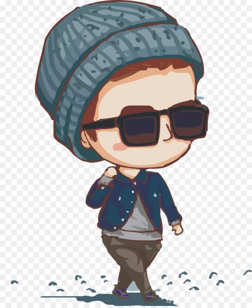 Мультяшный мальчик крутой