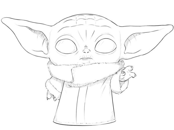Нарисовать Йоду