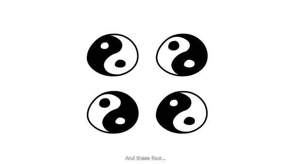 Наклейка Инь Янь маленькие