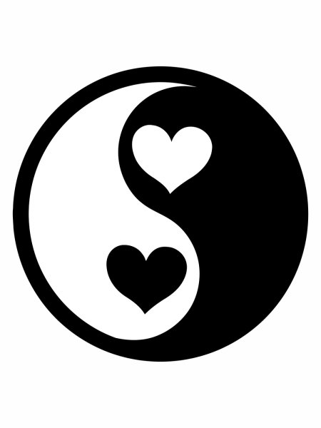 Вышивание крестиком Инь Янь