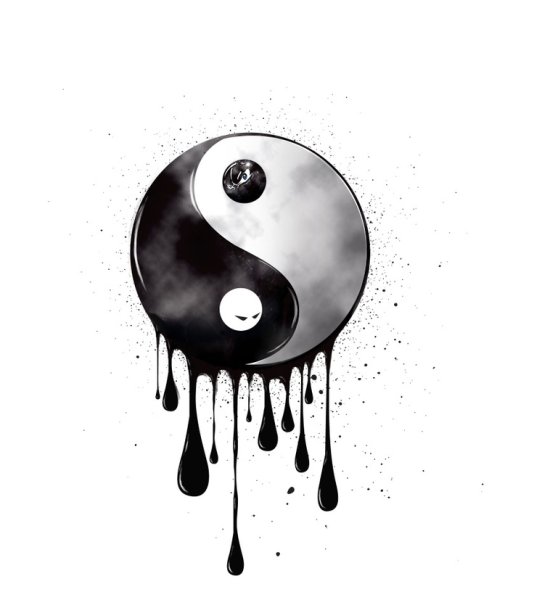 Инь Янь тату эскиз