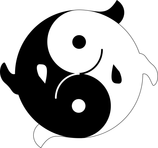 Векторный рисунок Инь Янь