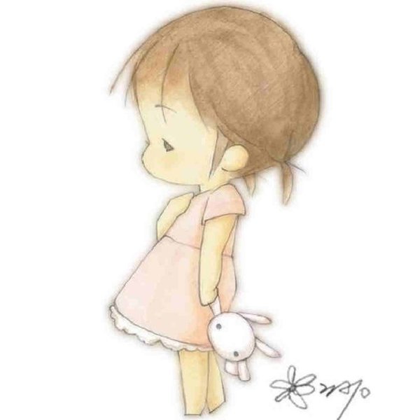 Милые девочки карандашом