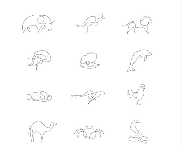 Рисунок одной линией