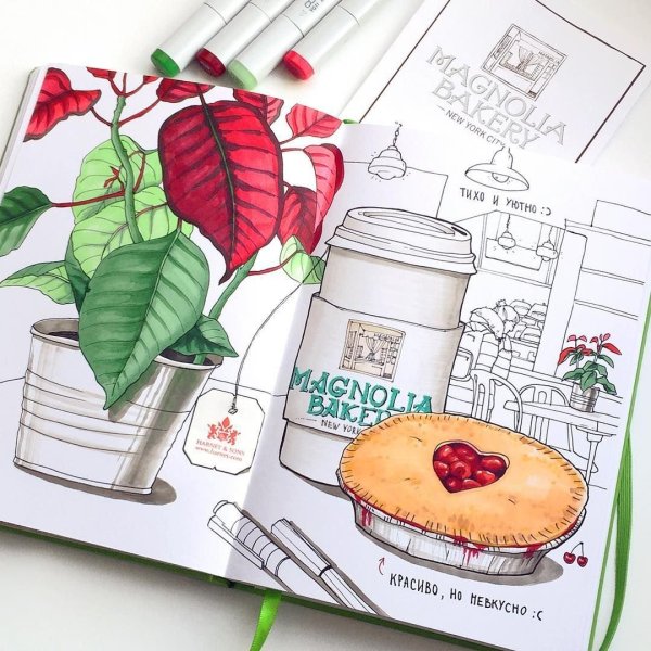 Рисунки для скетчбука маркерами для скетчинга