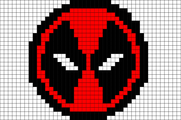 Дэдпул по клеточкам