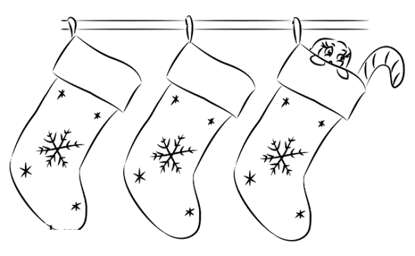 Лёгкие новогодние рисунки