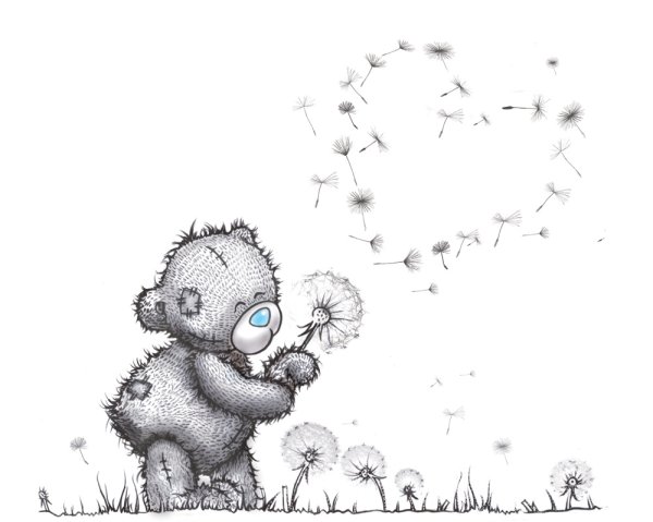 Мишка Тедди рисунок