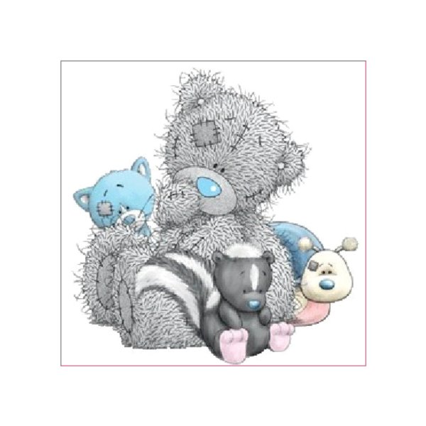 Мишка Тедди голубой