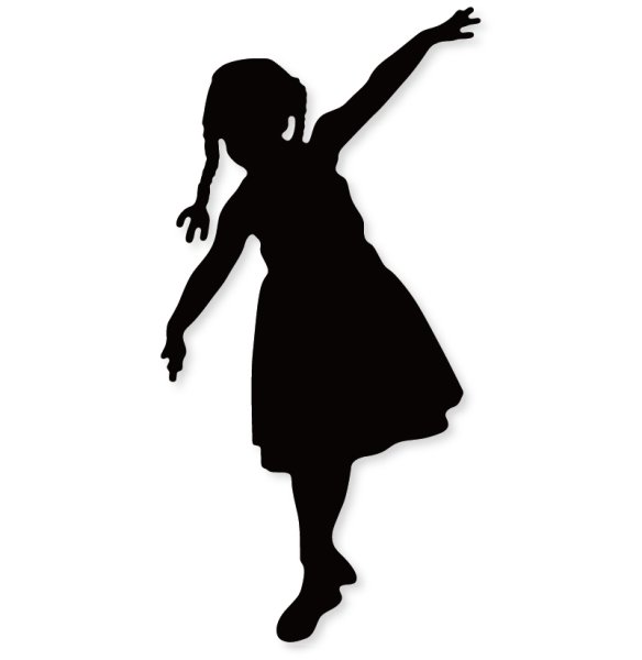 Силуэт девочки