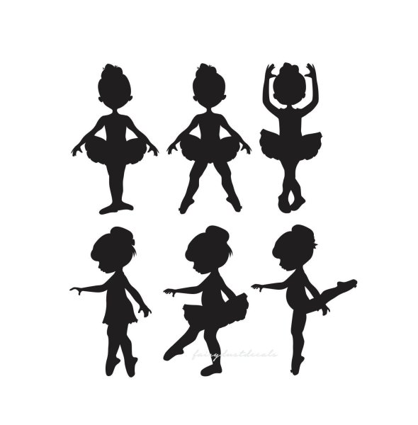 Силуэты танцующих детей