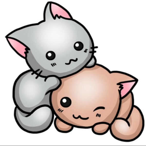 Наклейки милые котики