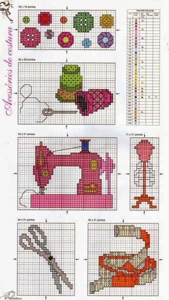 Маленькие вышивки крестиком
