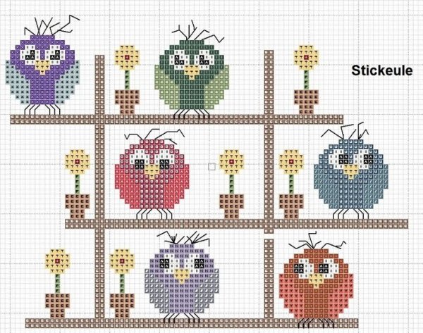 Маленькие вышивки крестиком