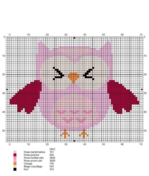 Простая маленькая вышивка крестом