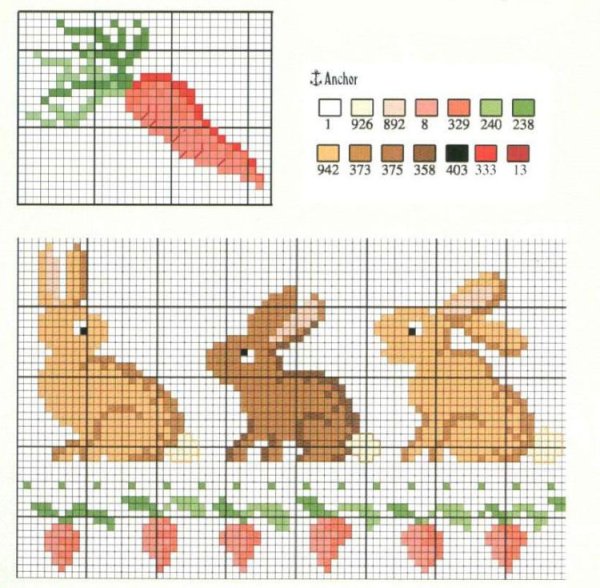 Вышовки крестик маленькие