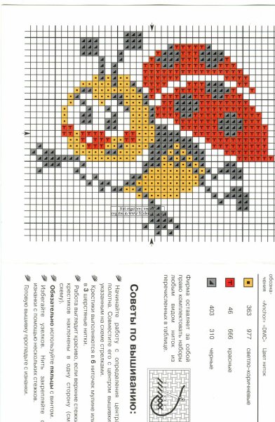 Мини вышивка крестом схемы