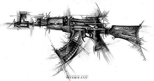 Череп с перекрещенными автоматами
