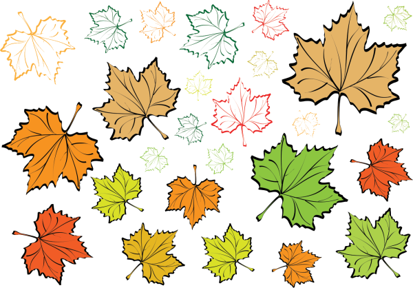 Маленькие осенние листочки