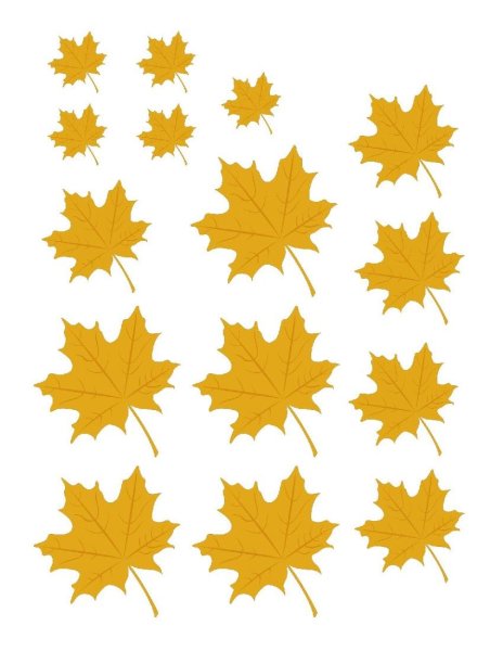 Мелкие осенние листики