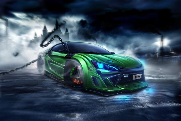 Зеленый монзеленый монстр Энерджи