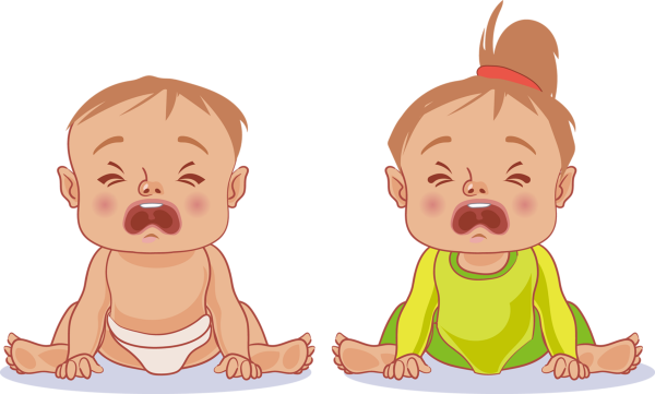 Ребенок плачет вектор