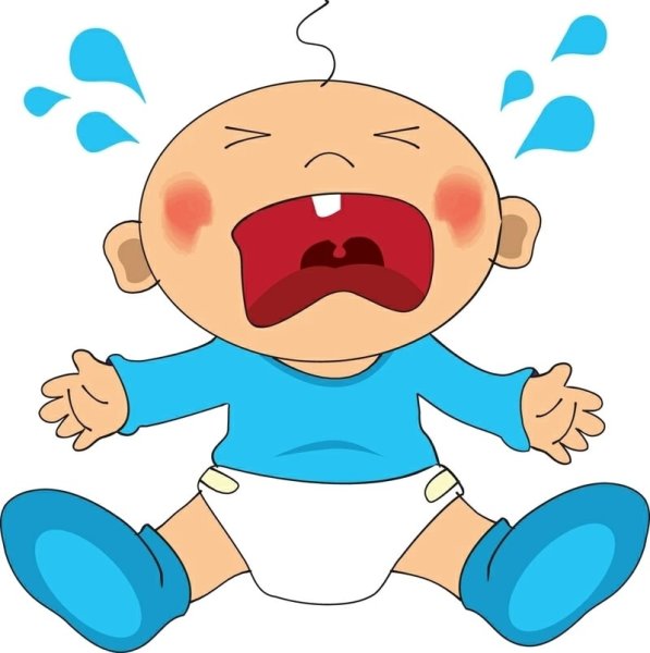 Плачущий ребенок рисунок