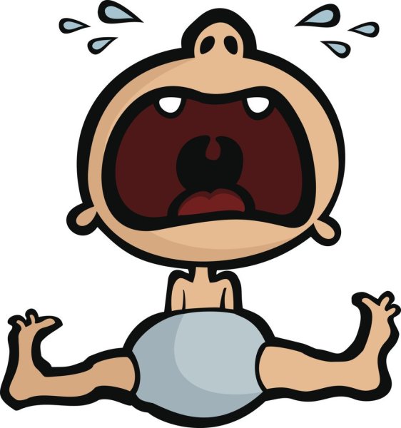 Мальчик плачет вектор